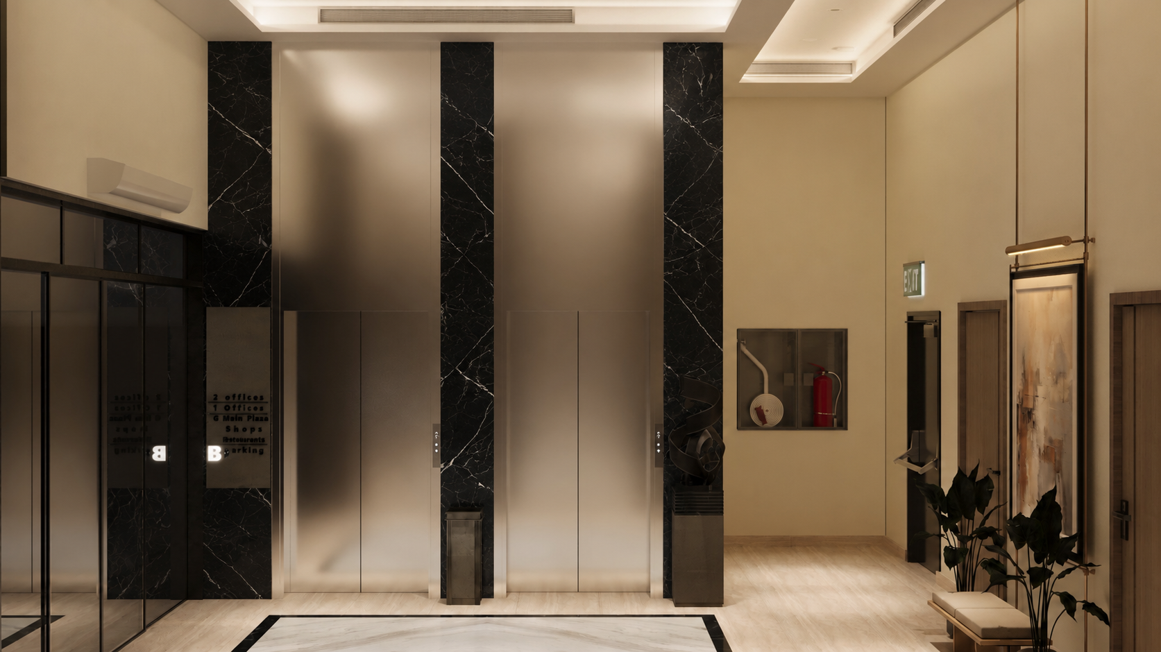 Elevator lobby