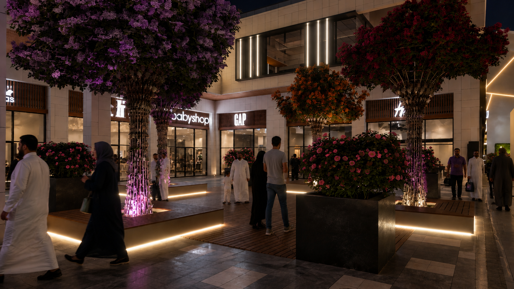 Outdoor retail promenade